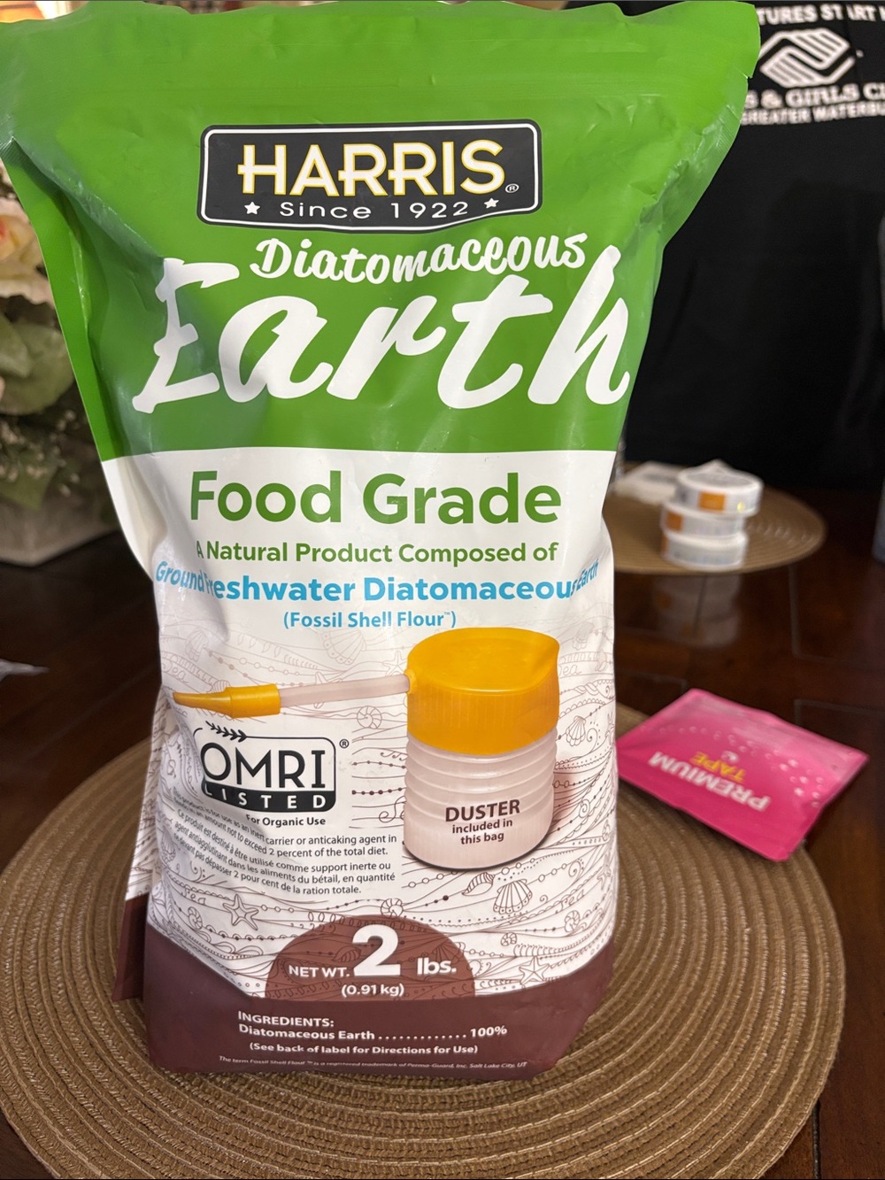 HARRIS Diatomaceous Earth Food Grade - Green/White Packaging— New unopened